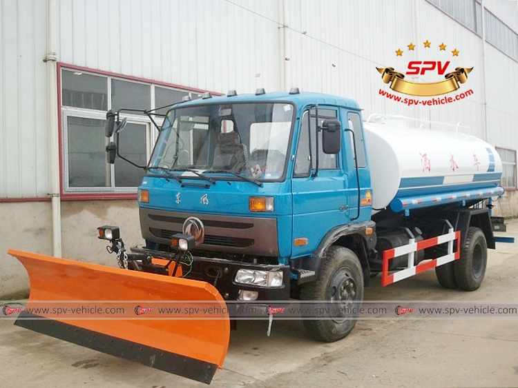 Water Tank Truck with snowplow-LF